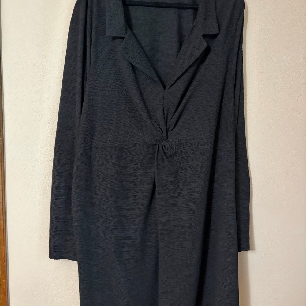 asos‎ Curve Black Long Sleeved Dress Size. 24